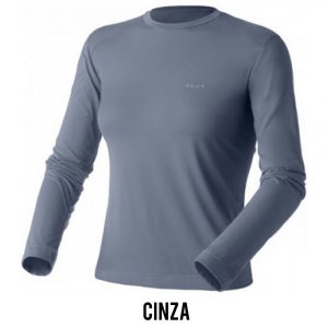 Camiseta Solo Ion Lite ML Feminina - Cinza